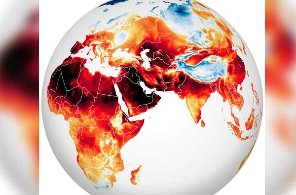 46 साल में ऐसे नीले से लाल होती चली गई धरती, NASA ने निकाला गर्मी का नक्शा