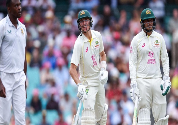 सिडनी टेस्ट : ऑस्ट्रेलिया की मजबूत शुरुआत, ख्वाजा और लाबुशेन के अर्धशतक