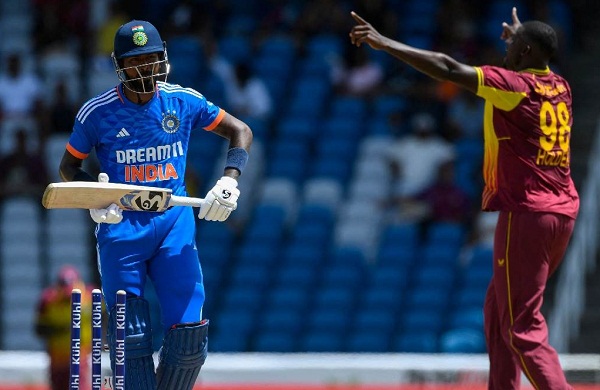 Ins vs WI: रोमांचक मुकाबले में वेस्टइंडीज ने भारत को 4 रन से हराया