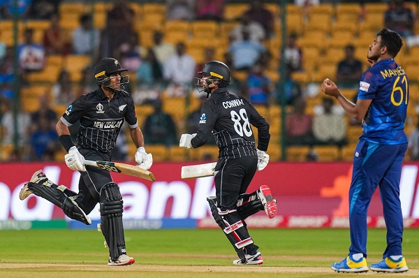 World Cup: न्यूजीलैंड ने श्रीलंका को 5 विकेट से हराया, सेमीफाइनल में खेलना लगभग तय